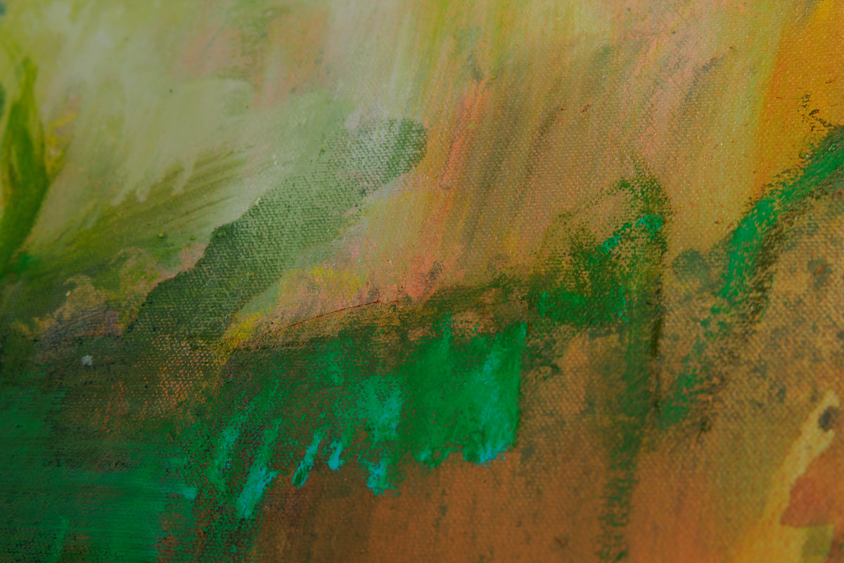 Elizabeth Haney, "North Shore Huron," detail 2, oil on canvas