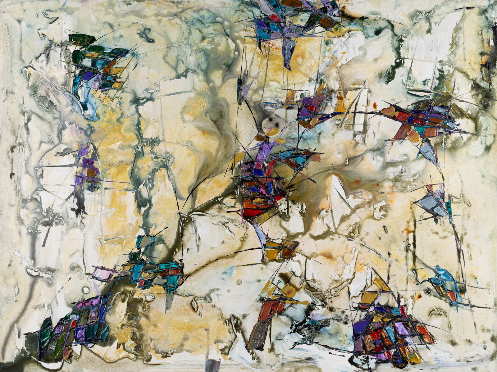 Abstracts “Abstract 185522” by Maya Eventov – acrylic on canvas.