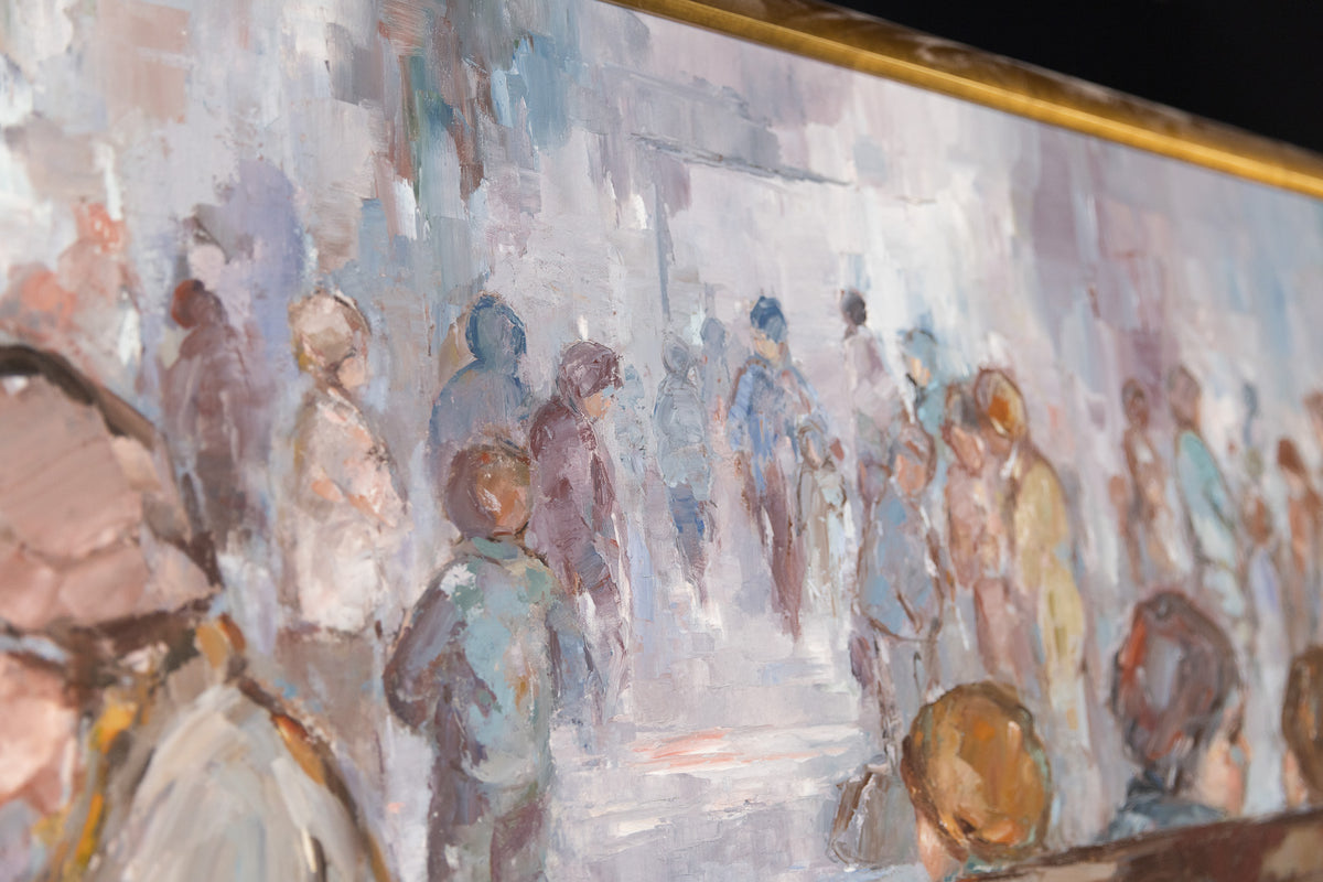 Eva Mosonyi, "Rosemere Quebec 1989," detail view, oil on canvas