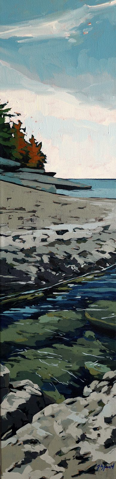 Landscape “Do You See What I See?” by Megan Fitzgerald – acrylic on canvas.