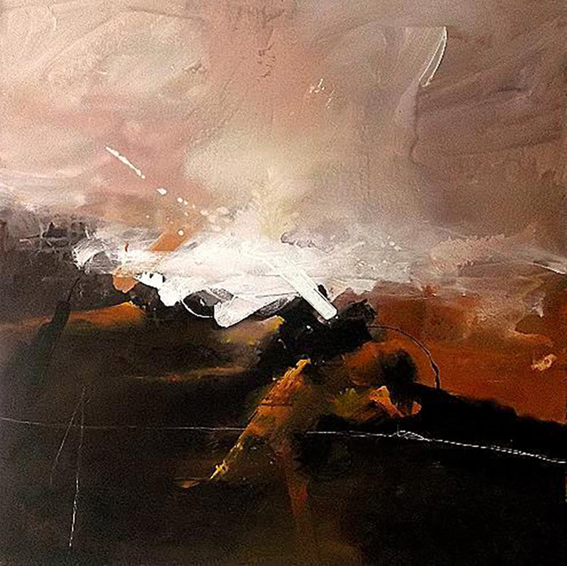 Abstracts “Enchanted #1” by Hugo Frones – oil on canvas.