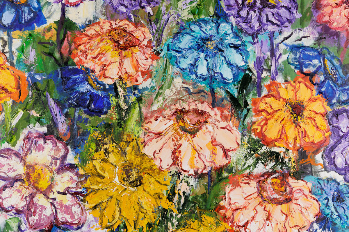 Gerda Marschall, "For The Love Of Spring," detail 1, oil on canvas