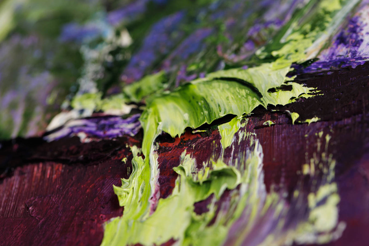 Gerda Marschall, "Over The Top," detail 5, oil on canvas