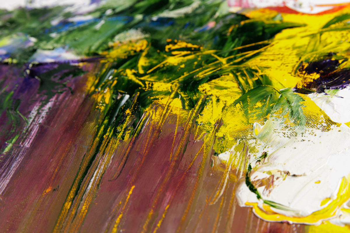 Gerda Marschall, "Over The Top," detail 3, oil on canvas