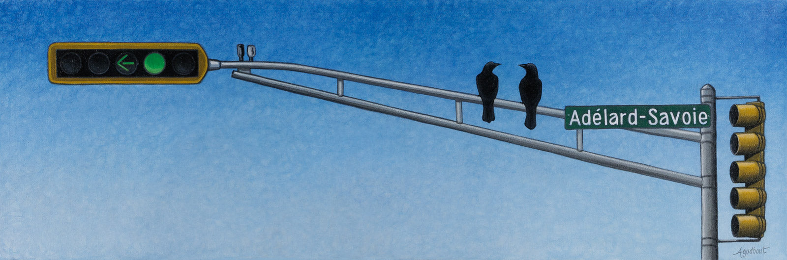 The Meetup By Adrienne Godbout - Acrylic on Canvas