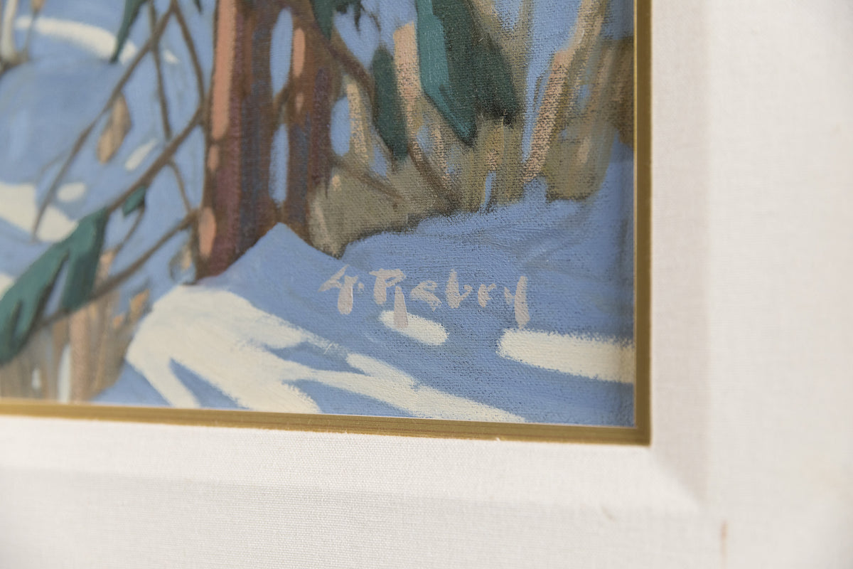 Gaston Rebry, "Ombre A Lumiere," detail 6, oil on canvas