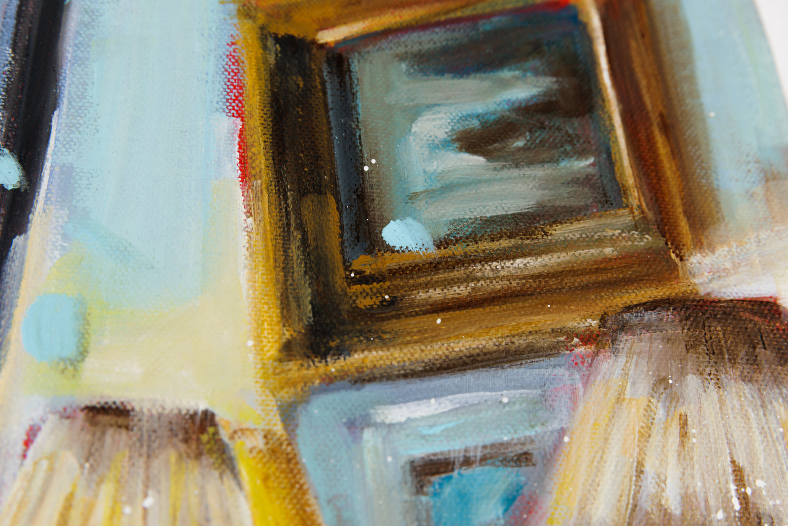 Hanna Ruminski, "Apartment In Paris With Bureau," detail view, Acrylic on Canvas