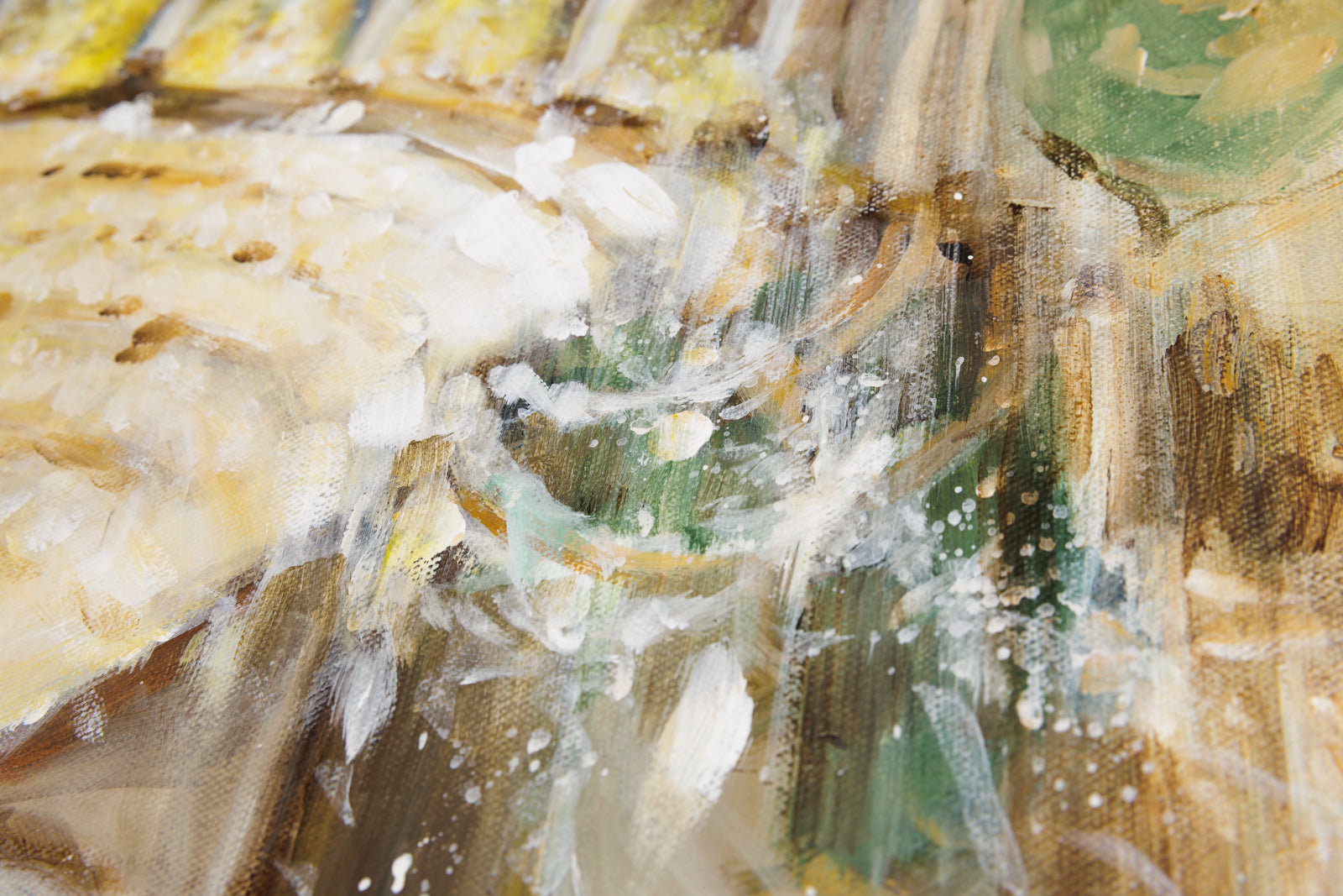 Hanna Ruminski, "Queluz Palace Grand Hall," detail view, Acrylic on Canvas