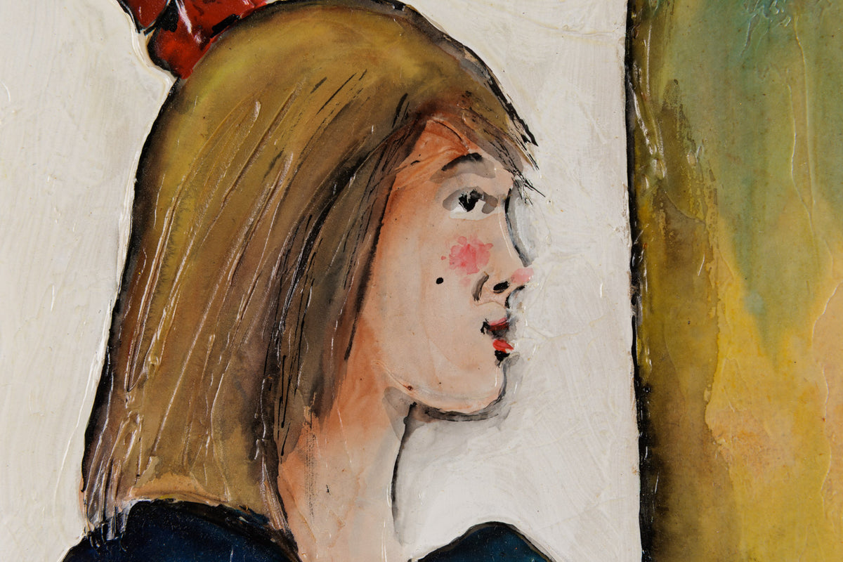 Normand Hudon, "Anne Marie," detail 1, oil on board