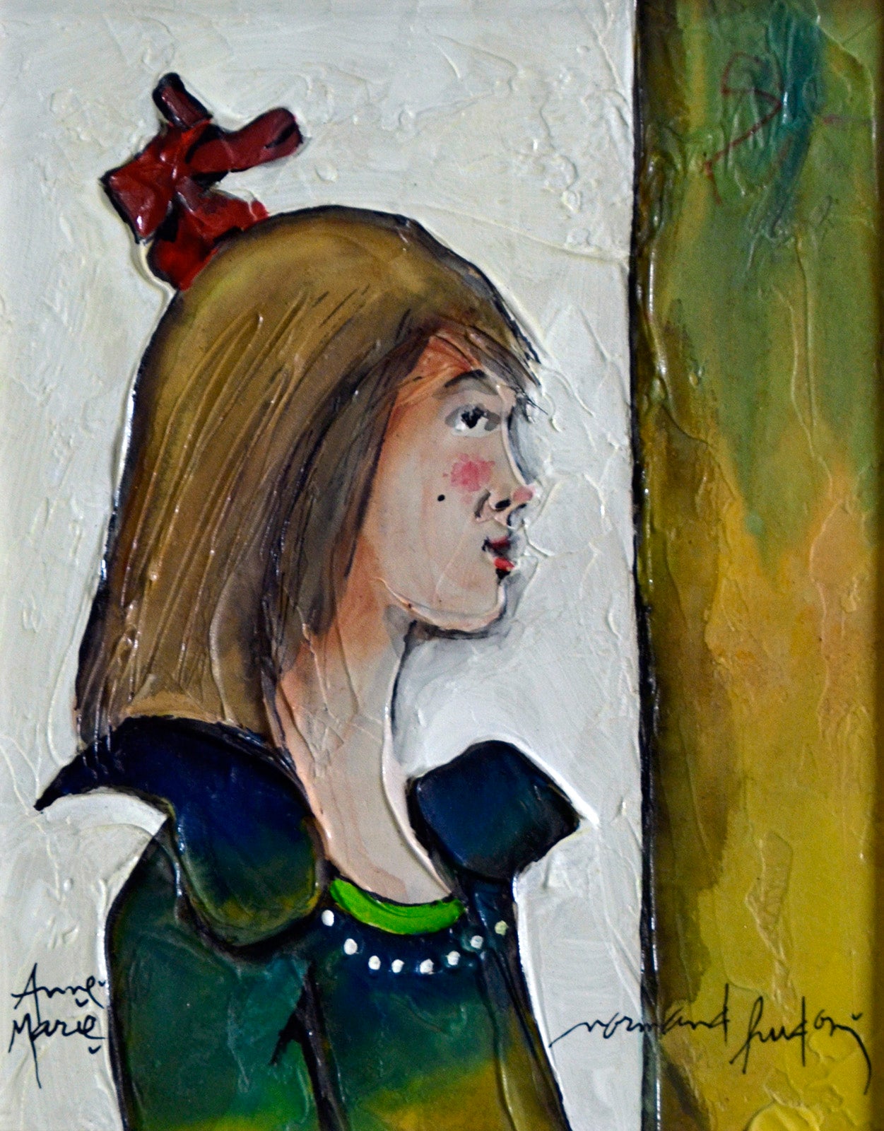 Figurative “Anne Marie” by Normand Hudon – oil on board.