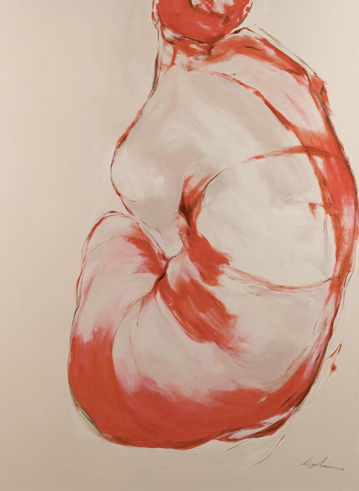 Joanna Aplin, "This Heart Of Mine," oil on canvas, 60 x 44 in., figurative painting with a woman, unframed
