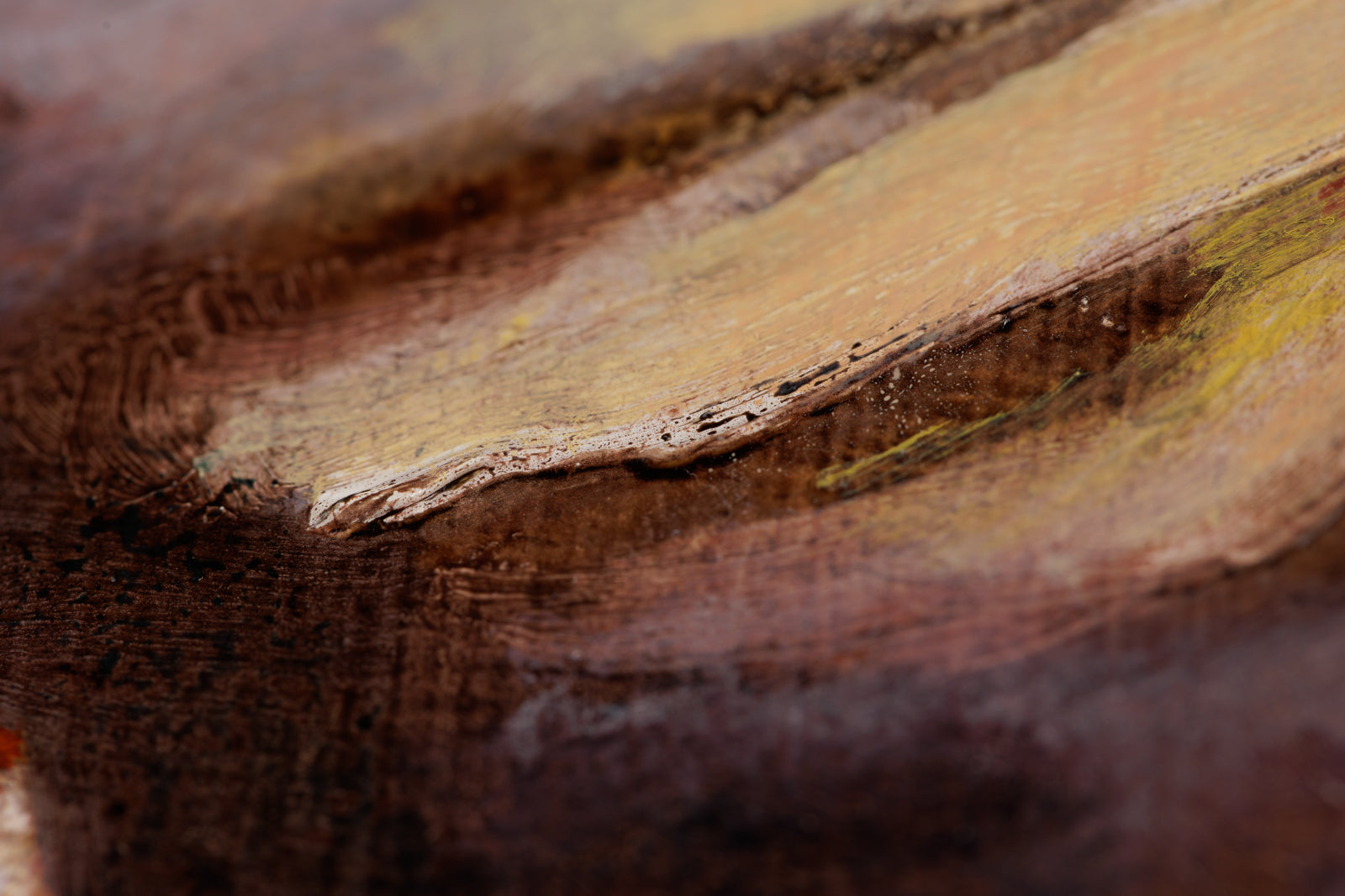 Jen Kershaw, "Coffee & Kuchen," detail view, oil on panel
