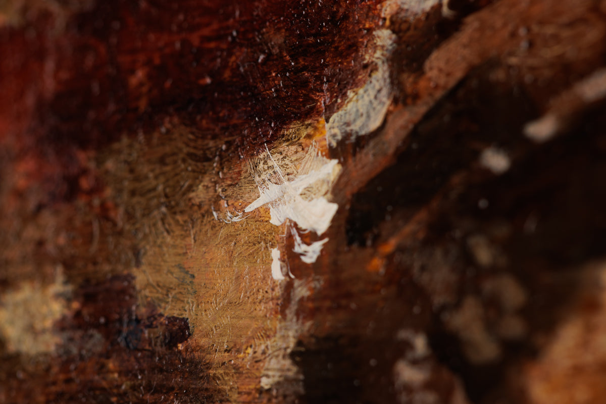 Jen Kershaw, "Boots & Hearts," detail view, oil on panel