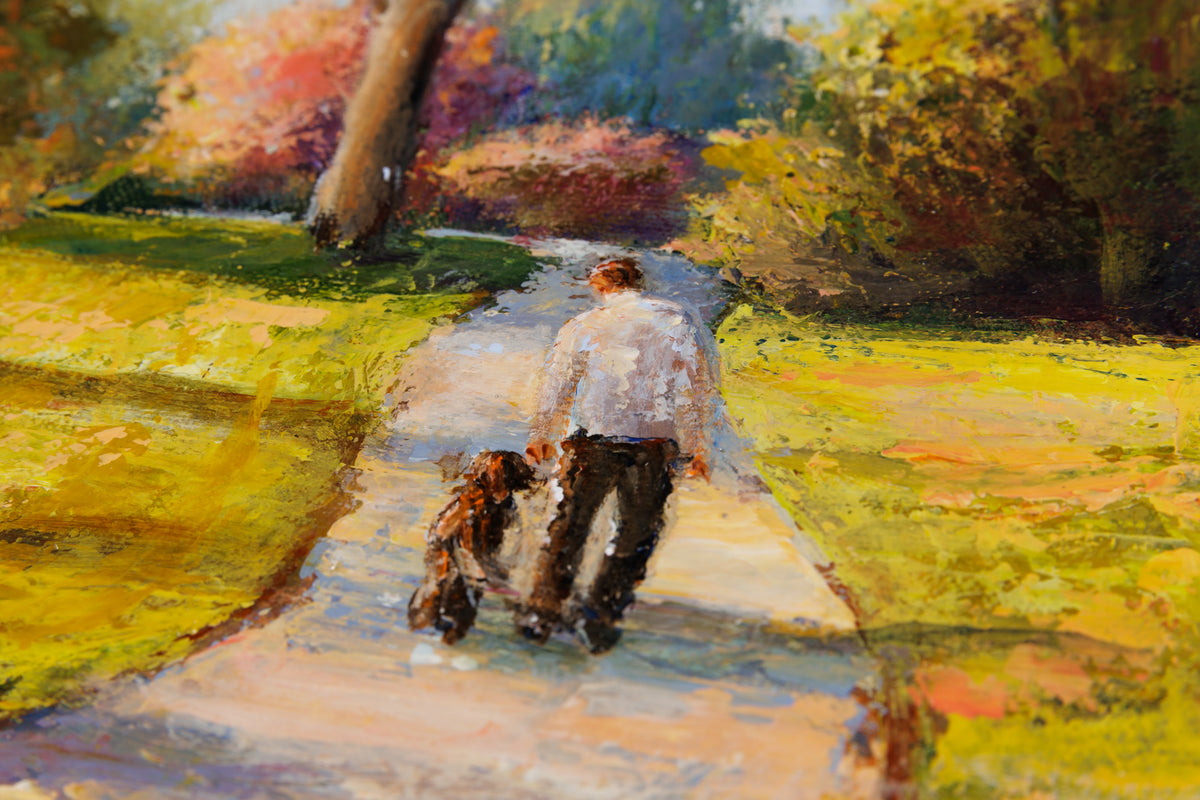 Jacky MacDonald, "Peaceful Moment," detail 2, acrylic on canvas