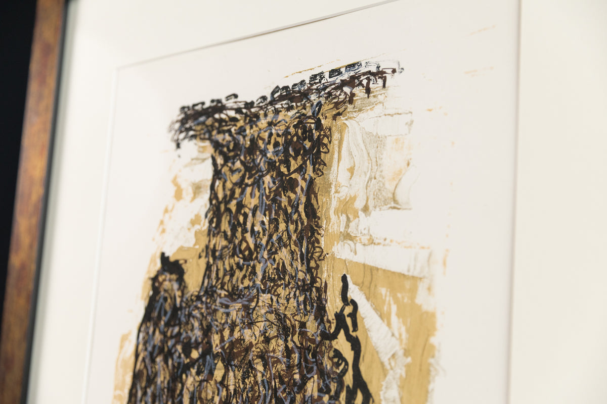 Jean-Paul Riopelle, "Affiche Avant La Lettre 120 #56/150," detail view, lithograph