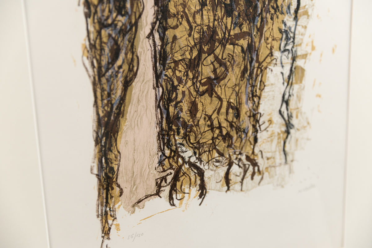 Jean-Paul Riopelle, "Affiche Avant La Lettre 120 #56/150," detail view, lithograph