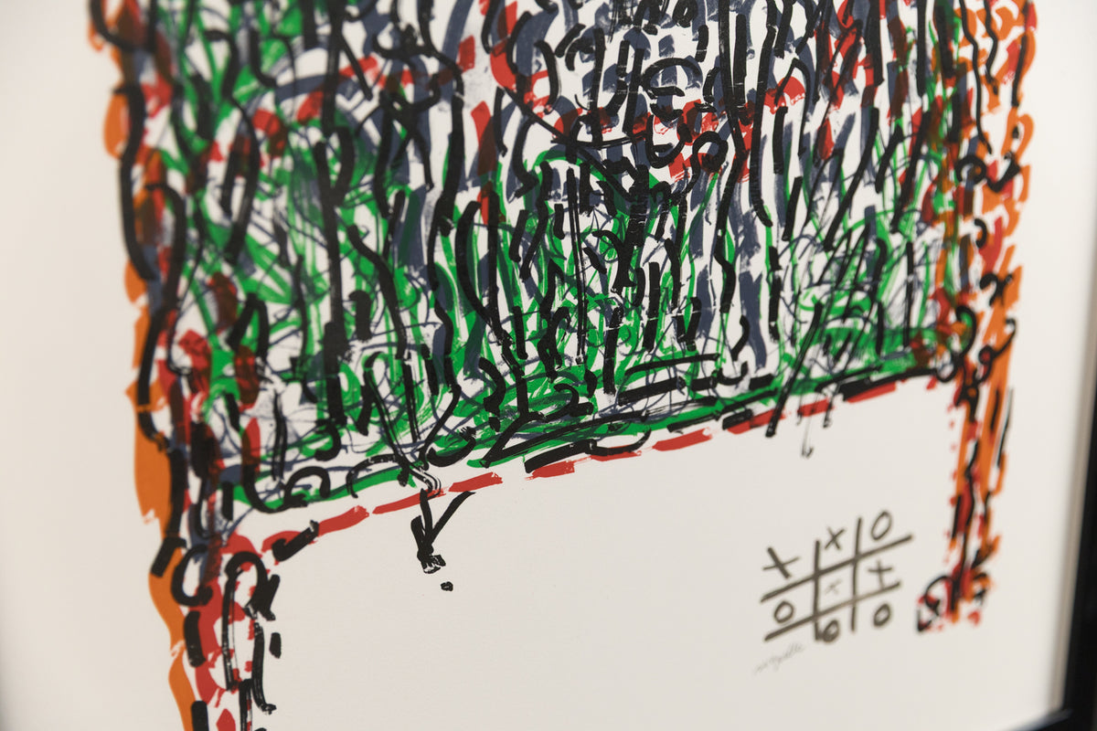 Jean-Paul Riopelle, "Affiche Avant La Lettre F.20 #90/100," detail view, lithograph
