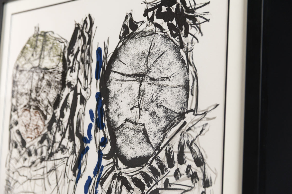 Jean-Paul Riopelle, "Affiche Avant La Lettre 142 #108/150," detail view, lithograph