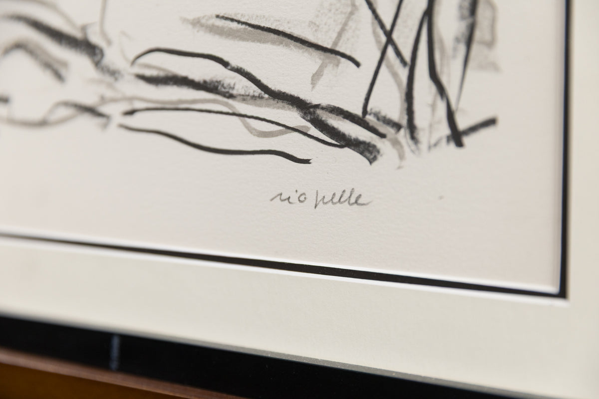 Jean-Paul Riopelle, "Affiche Avant La Lettre 142 #108/150," detail view, lithograph
