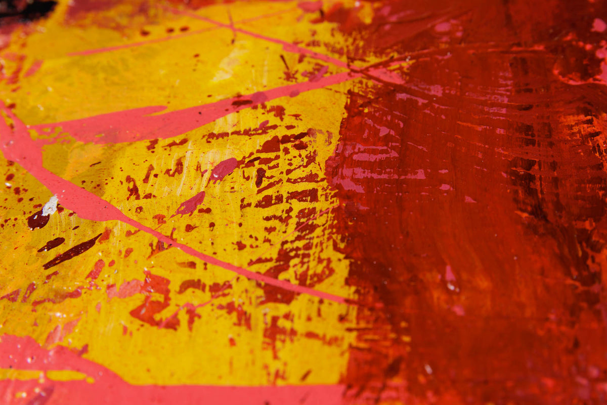 Jean-Pierre Lafrance, "Abstract 2," detail 1, oil on panel