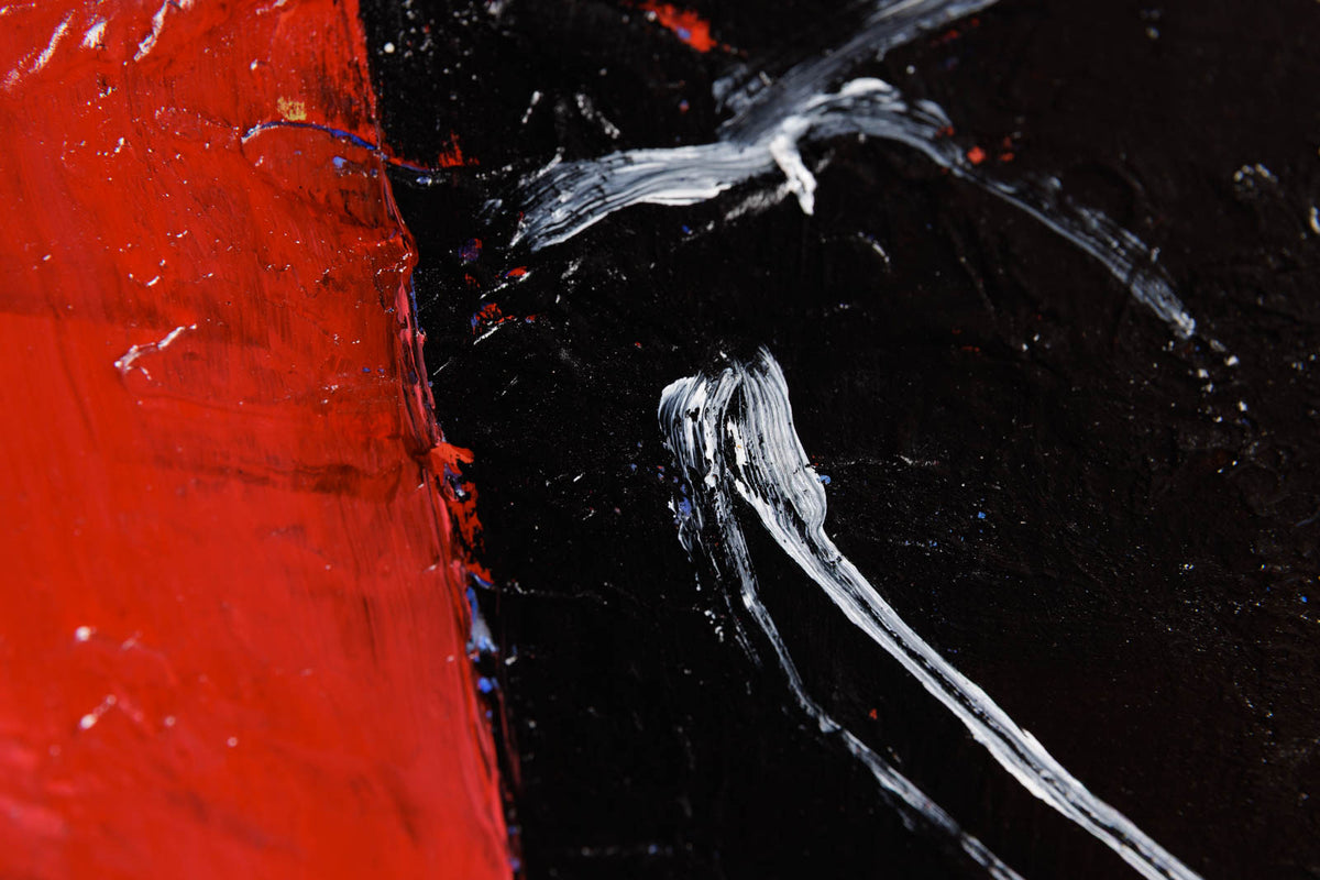 Jean-Pierre Lafrance, "Abstract 2," detail 2, oil on panel