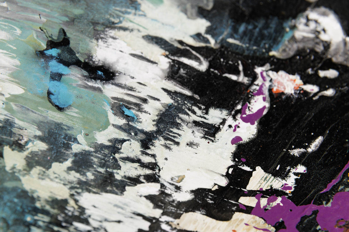 Jean-Pierre Lafrance, "Abstract 1-225," detail 3, mixed media on canvas