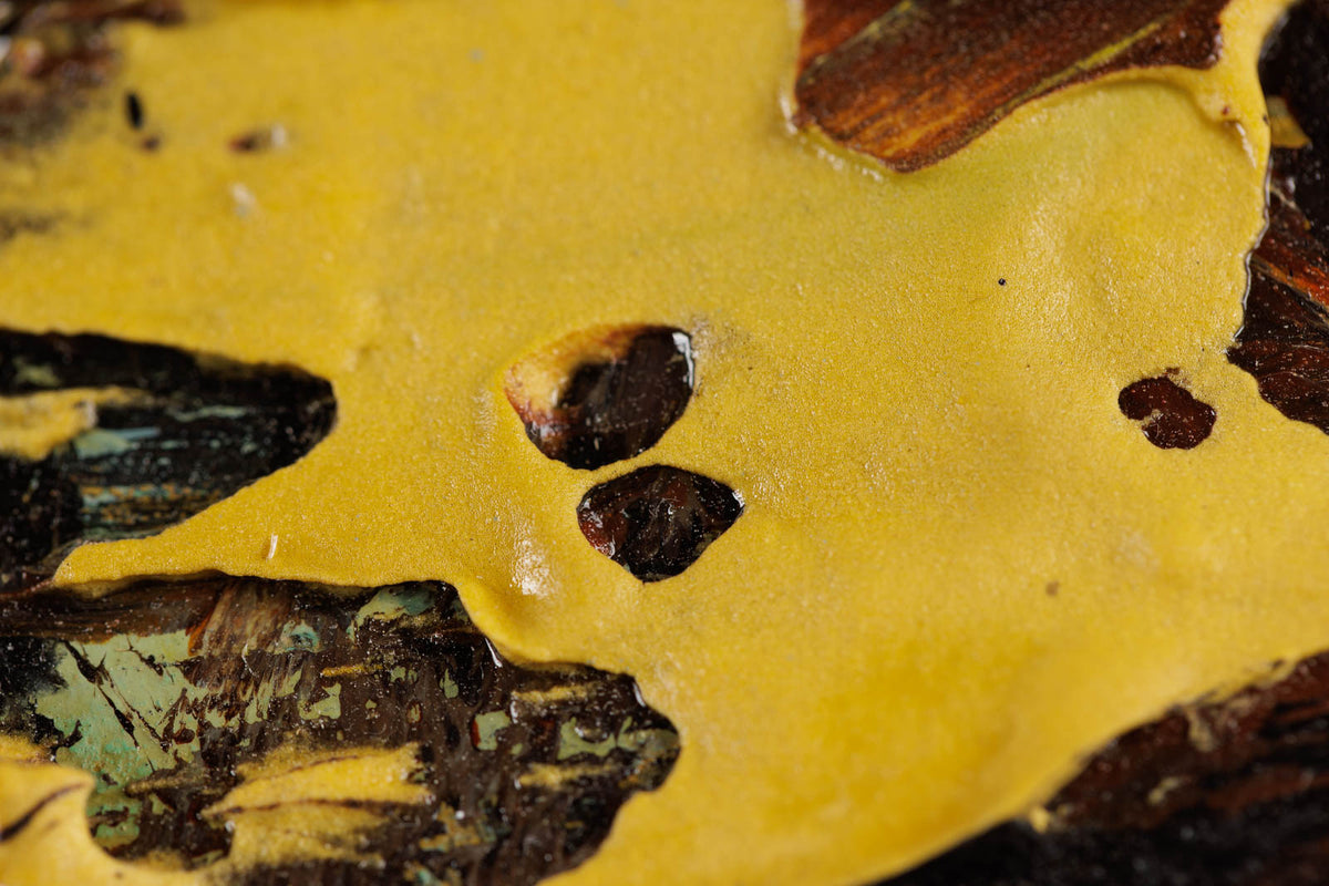 Jean-Pierre Lafrance, "Pols," detail 5, mixed media on canvas