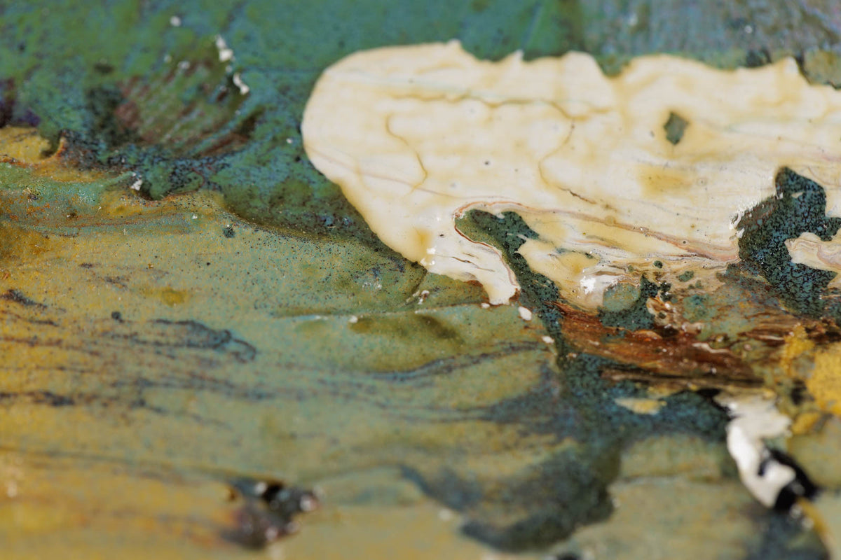 Jean-Pierre Lafrance, "Pols," detail 6, mixed media on canvas