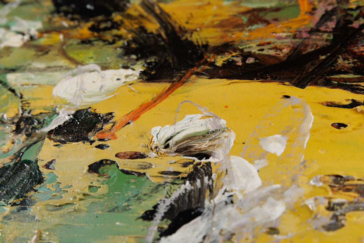 Jean-Pierre Lafrance, "Pols," detail 2, mixed media on canvas