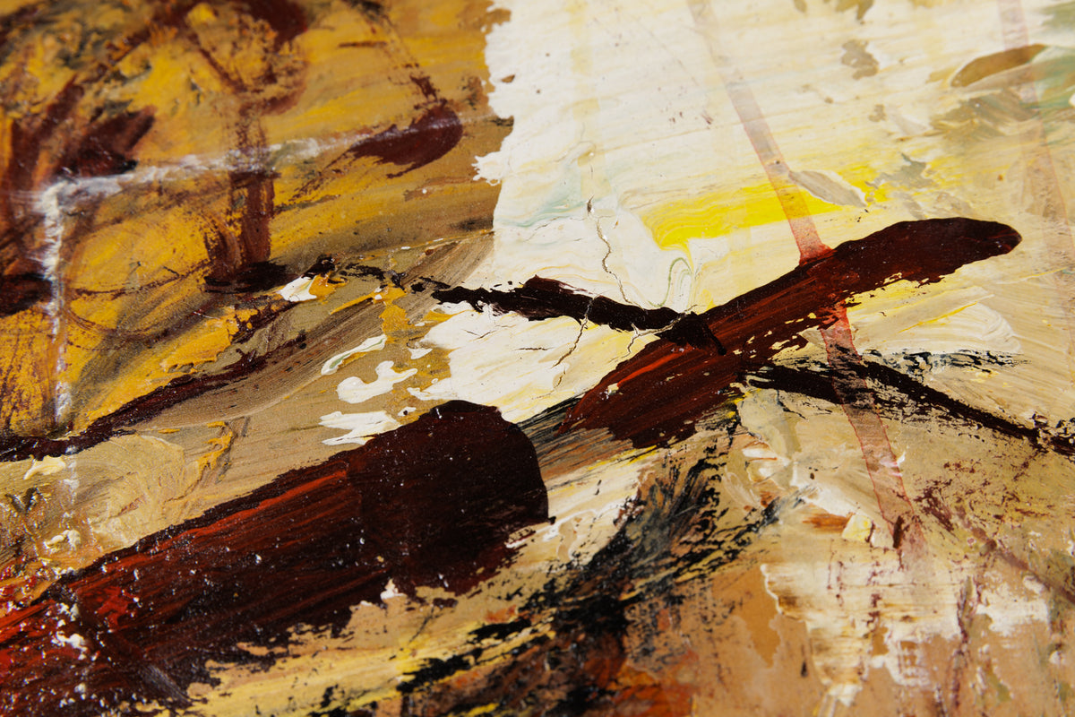 Jean-Pierre Lafrance, "Norio," detail 3, oil on canvas