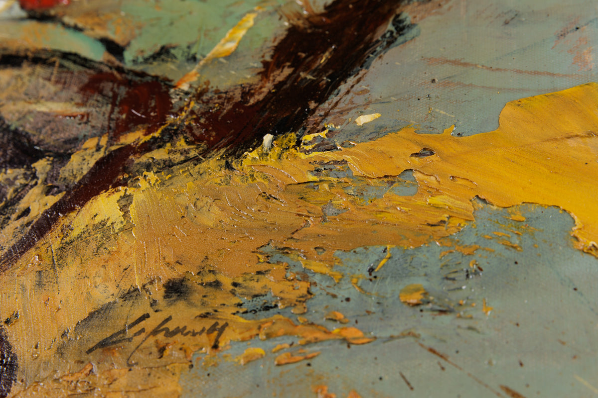 Jean-Pierre Lafrance, "Norio," detail 2, oil on canvas
