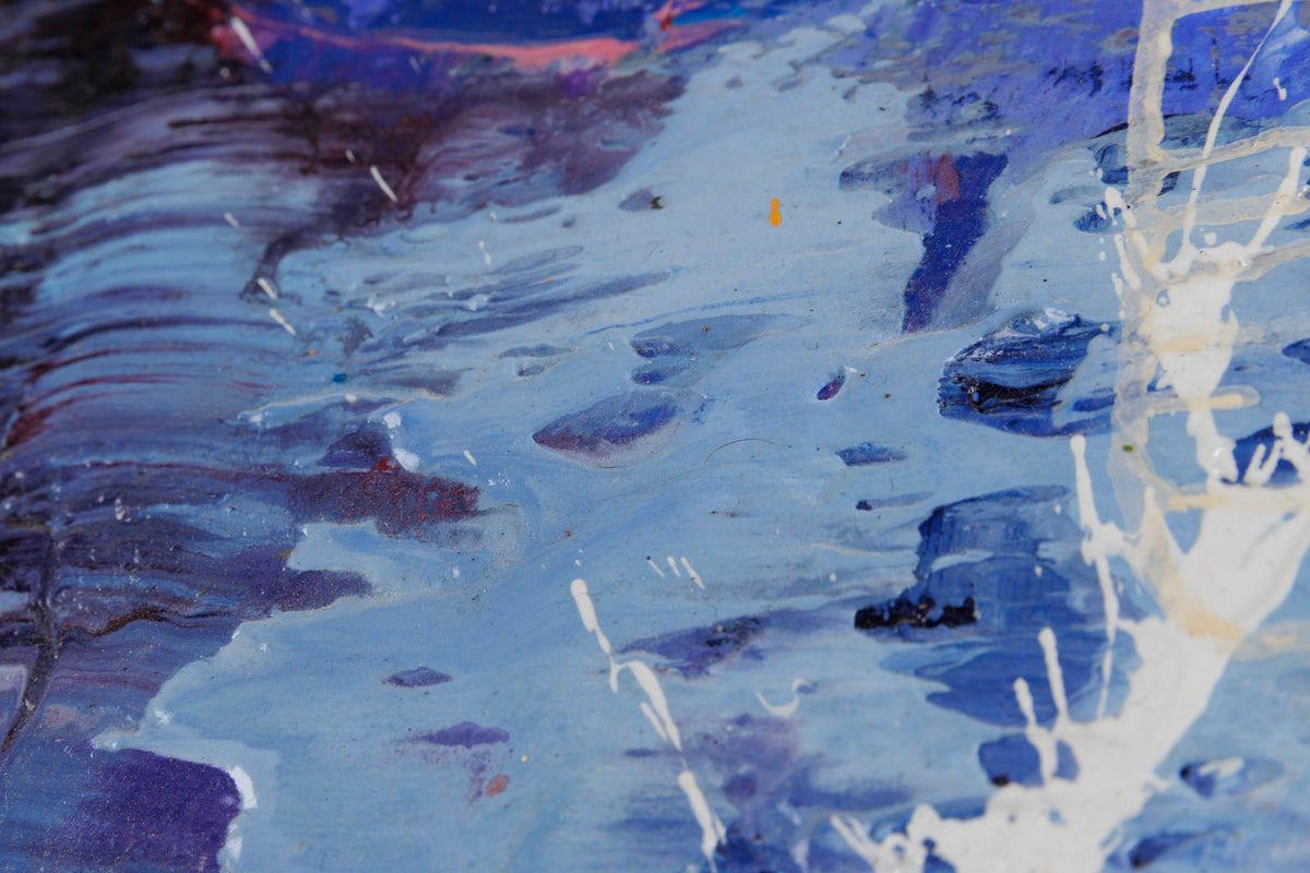 Jean-Pierre Lafrance, "Frozen Sea," detail 4, mixed media on canvas