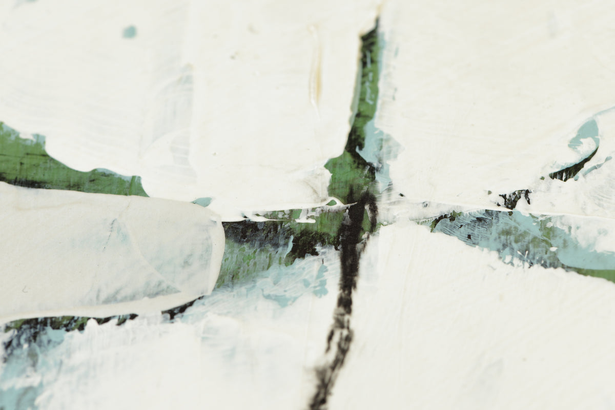 Jacques Pilon, "Looking Out," detail 5, mixed media on panel