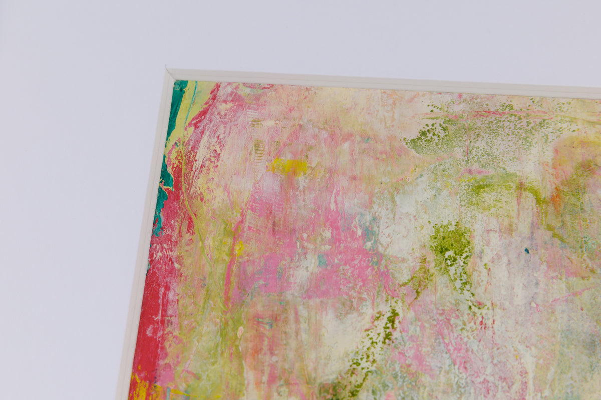 Jeannie Polisuk, "Gossamer Light," detail 1, mixed media on paper