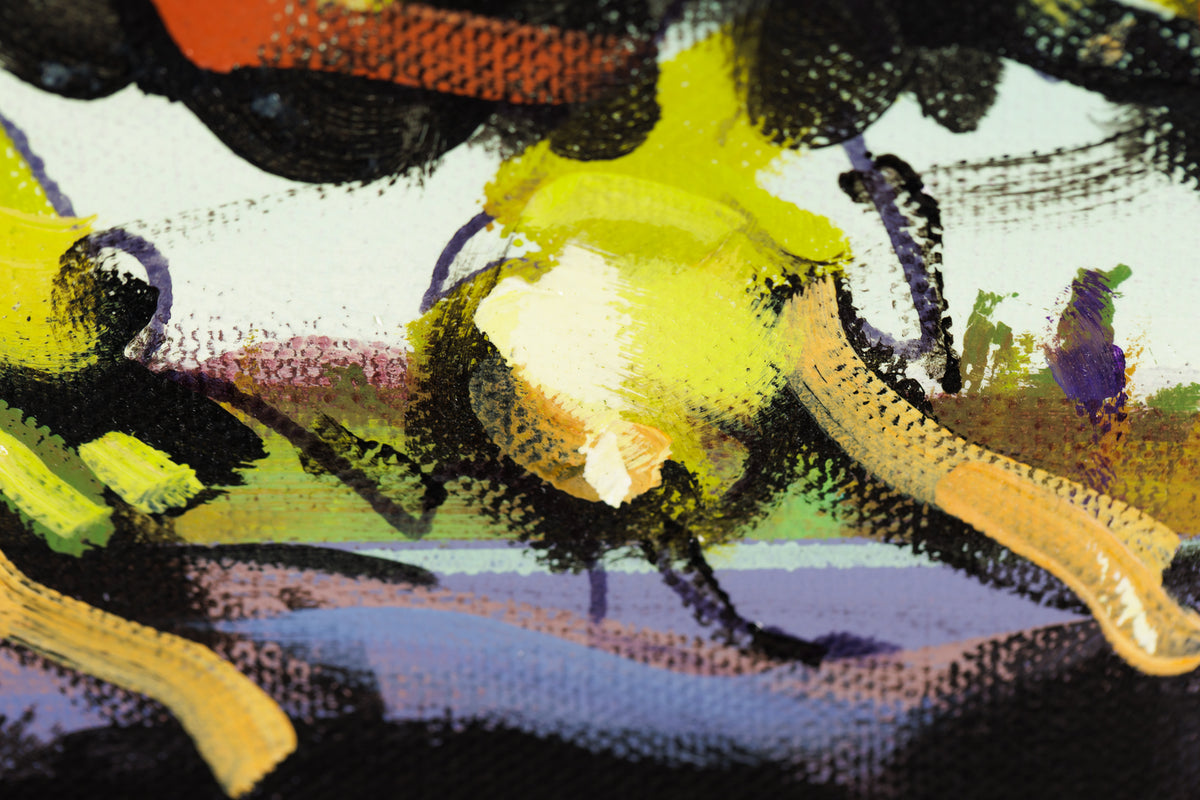 Jerzy Werbel, "Morning Chill," detail 5, acrylic on canvas
