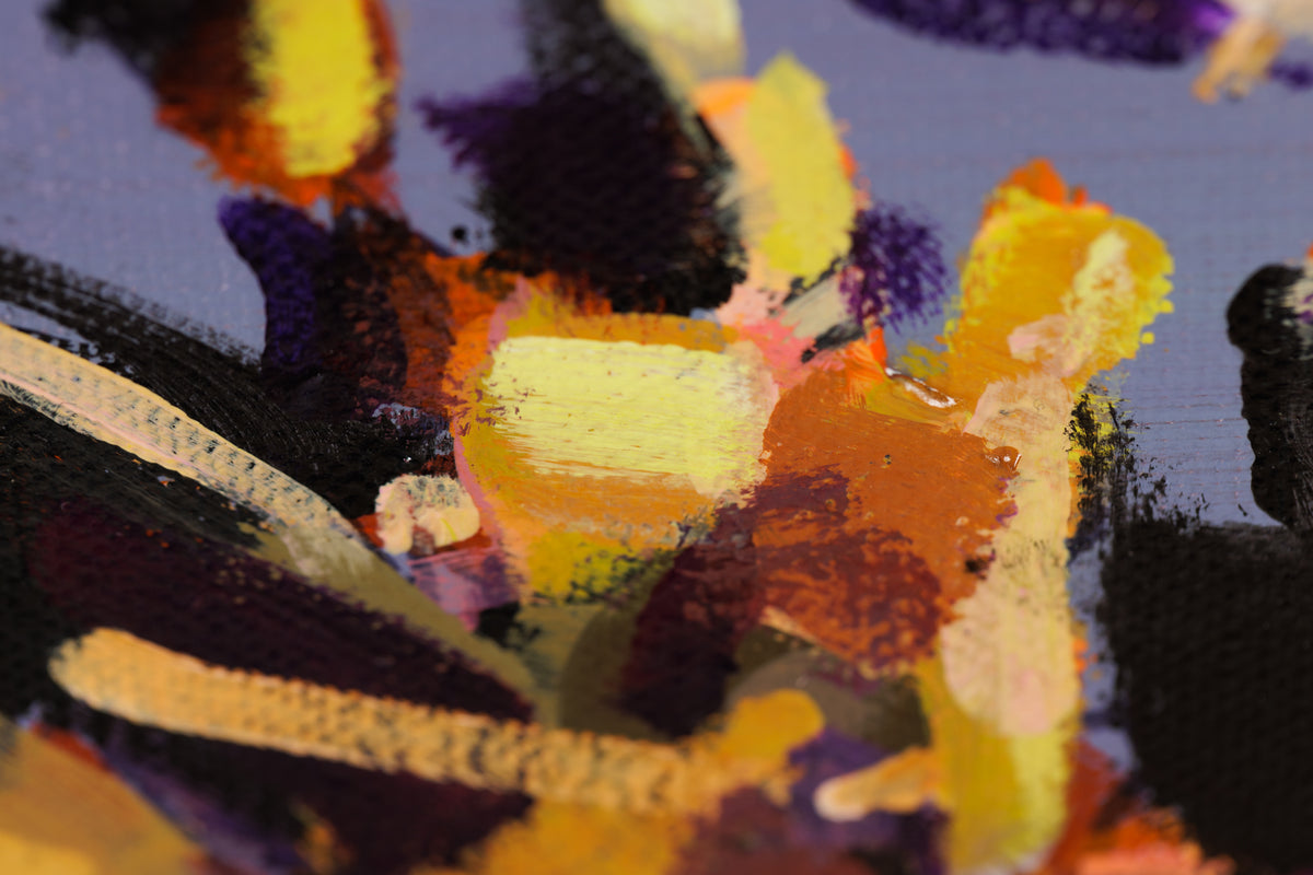 Jerzy Werbel, "The Wind's Fierce," detail 5, acrylic on canvas