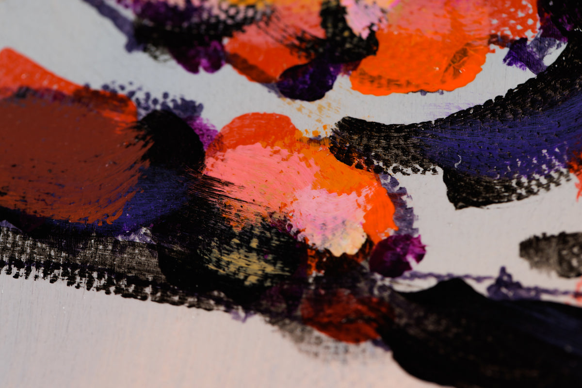 Jerzy Werbel, "The Wind's Fierce," detail 6, acrylic on canvas
