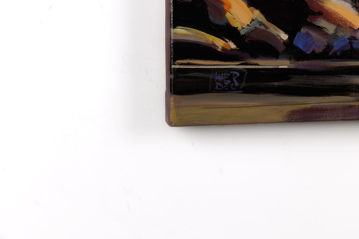 Jerzy Werbel, "The Wind's Fierce," detail 4, acrylic on canvas