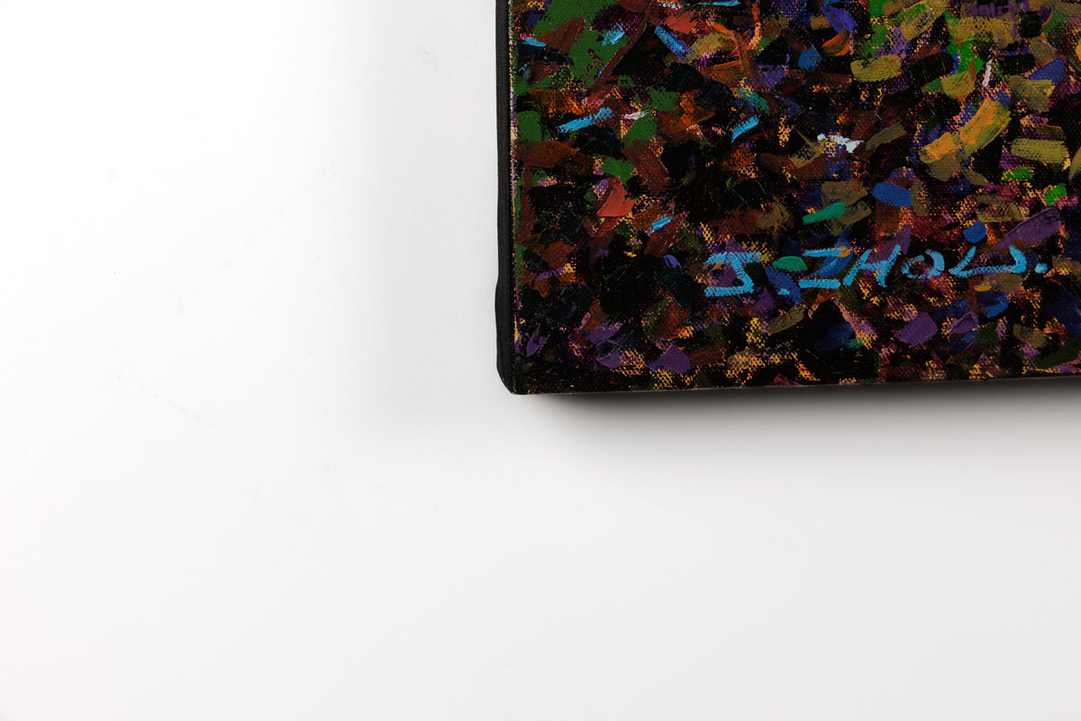 Jack Zhou, "Familiar Trail," detail 4, oil on canvas