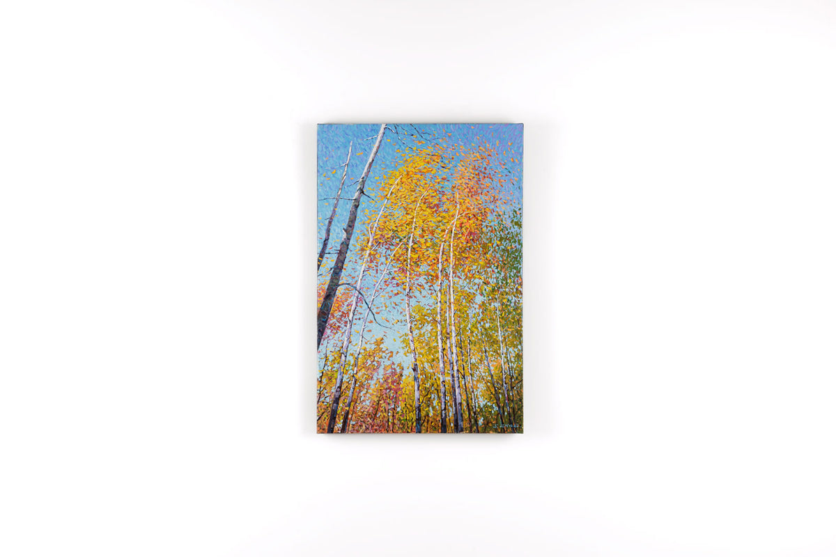 Jack Zhou, "A Windy Day," full view, oil on canvas, 36 x 24 in