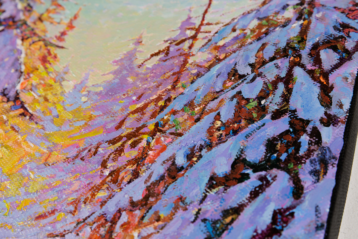 Jack Zhou, "A Ray Of Warm Sunshine," detail 2, oil on canvas
