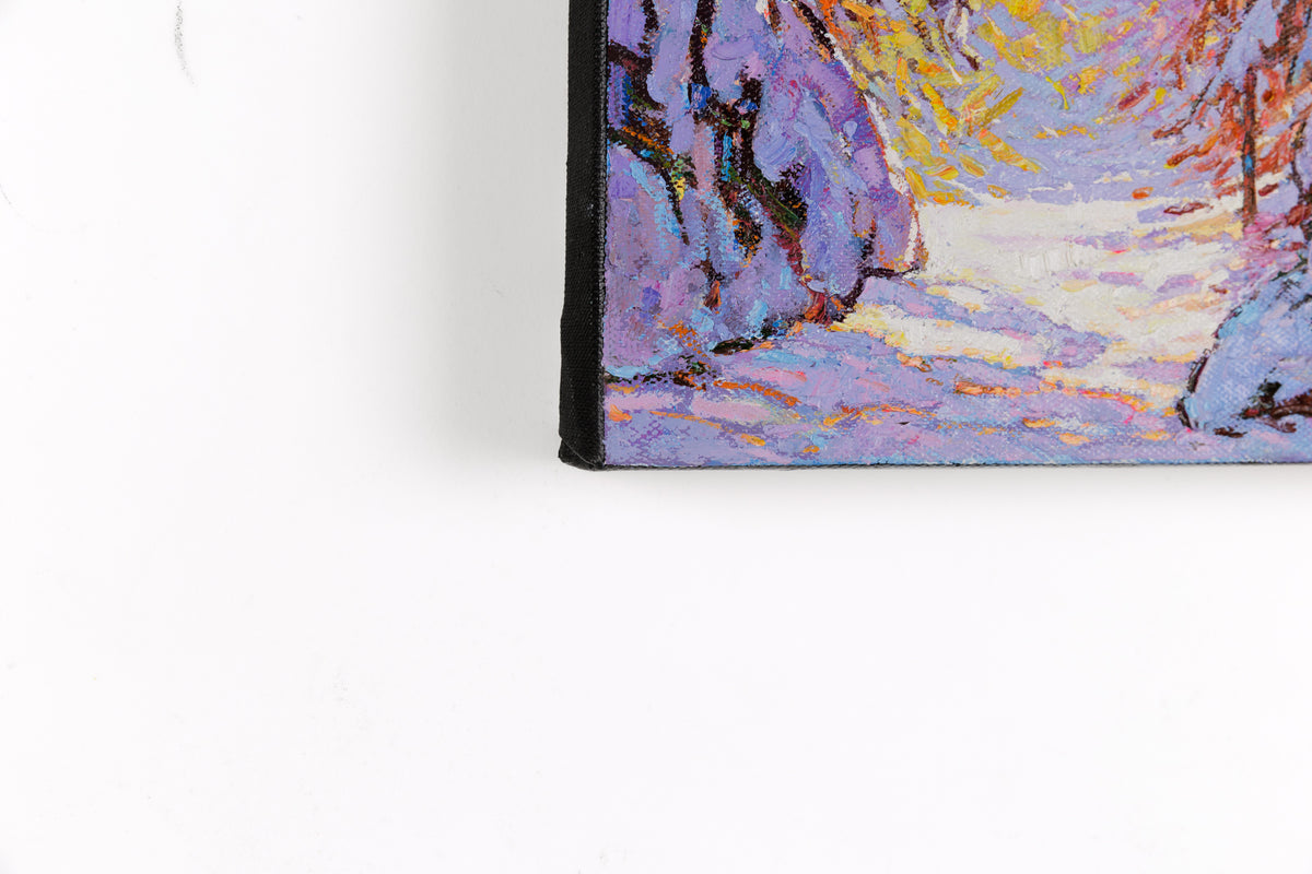 Jack Zhou, "A Ray Of Warm Sunshine," detail 3, oil on canvas