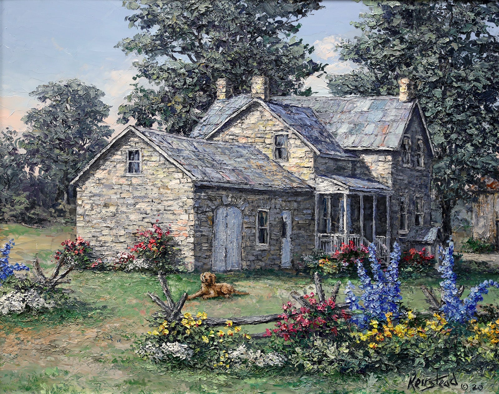 Landscape “Marshall Quietly Waiting” by James Keirstead – oil on panel.