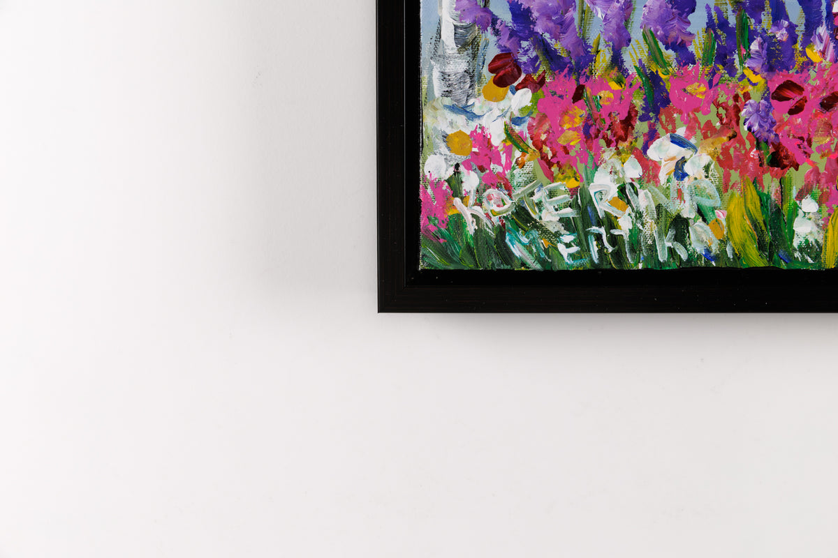 Katerina Mertikas, "Row Homes," detail 4, acrylic on canvas