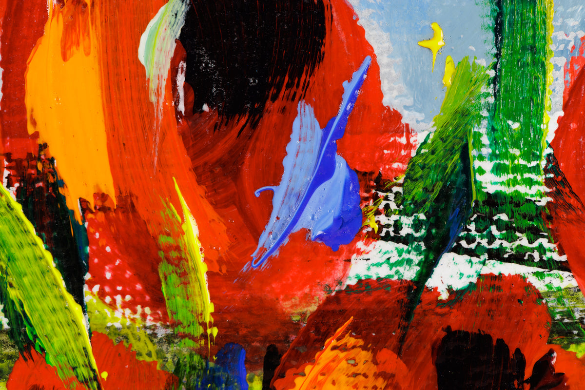 Katerina Mertikas, "Pleasant Walks," detail 5, acrylic on canvas
