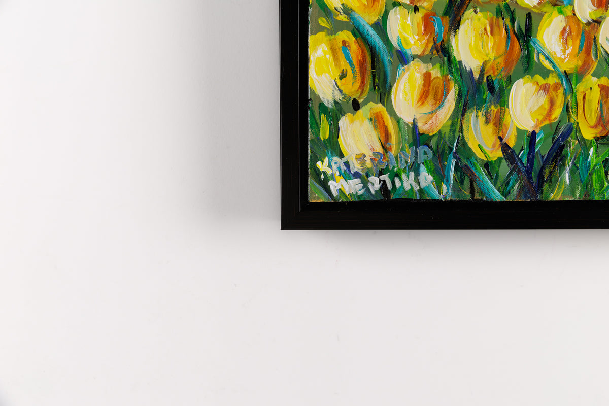Katerina Mertikas, "Spring Delights," detail 4, acrylic on canvas