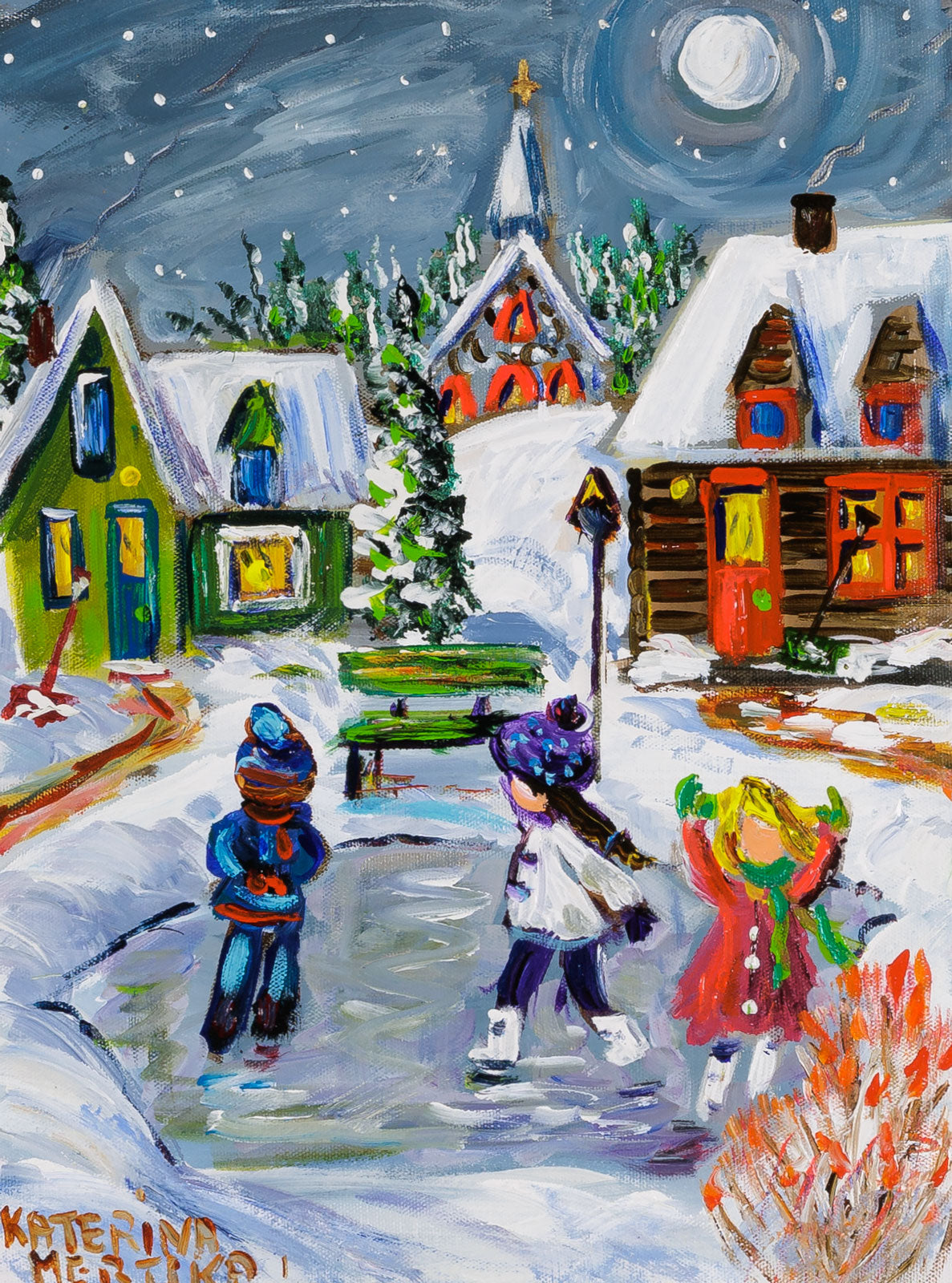 Evening Skaters