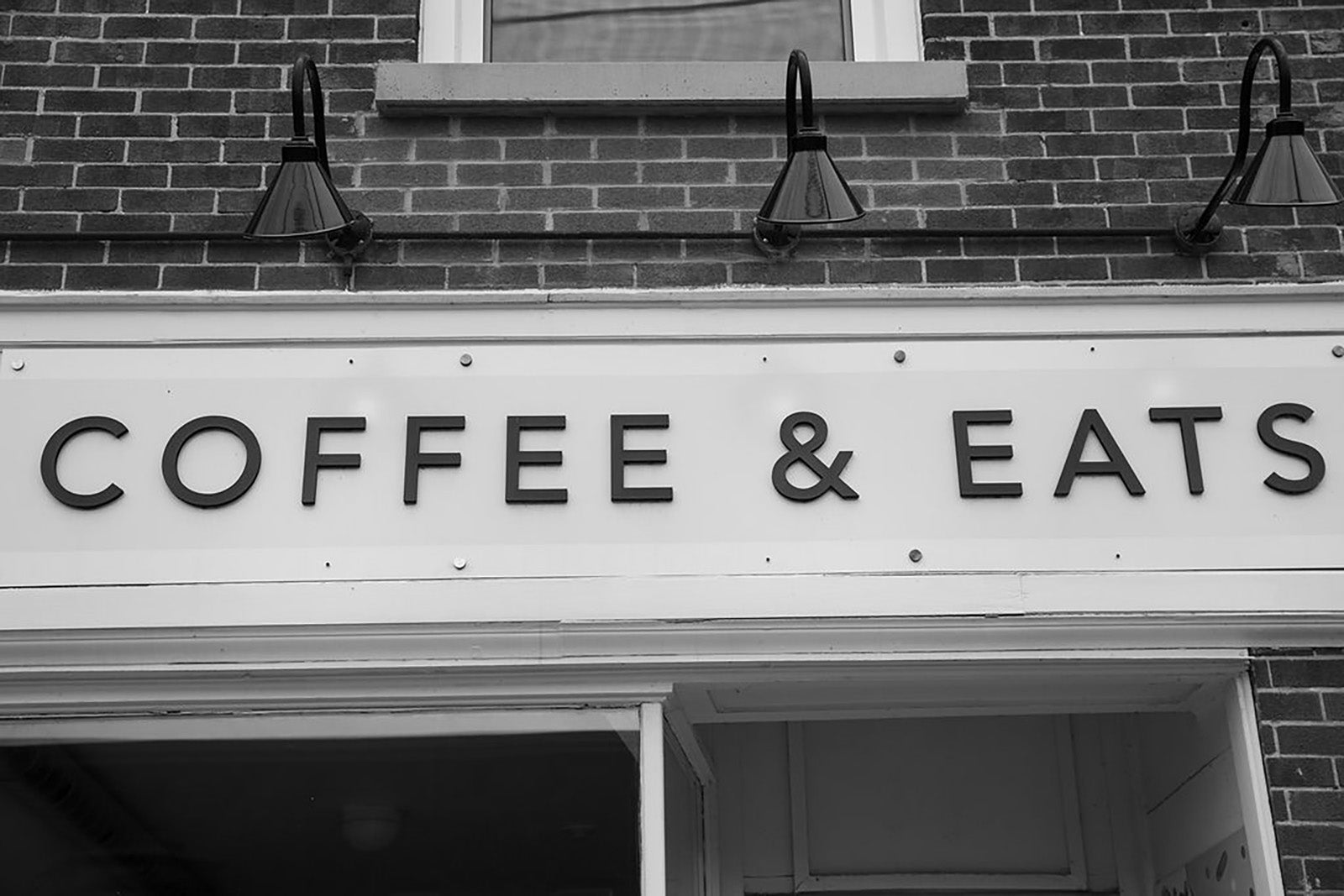 Cityscape “Coffee & Eats” by Ottawa – offset print on paper.