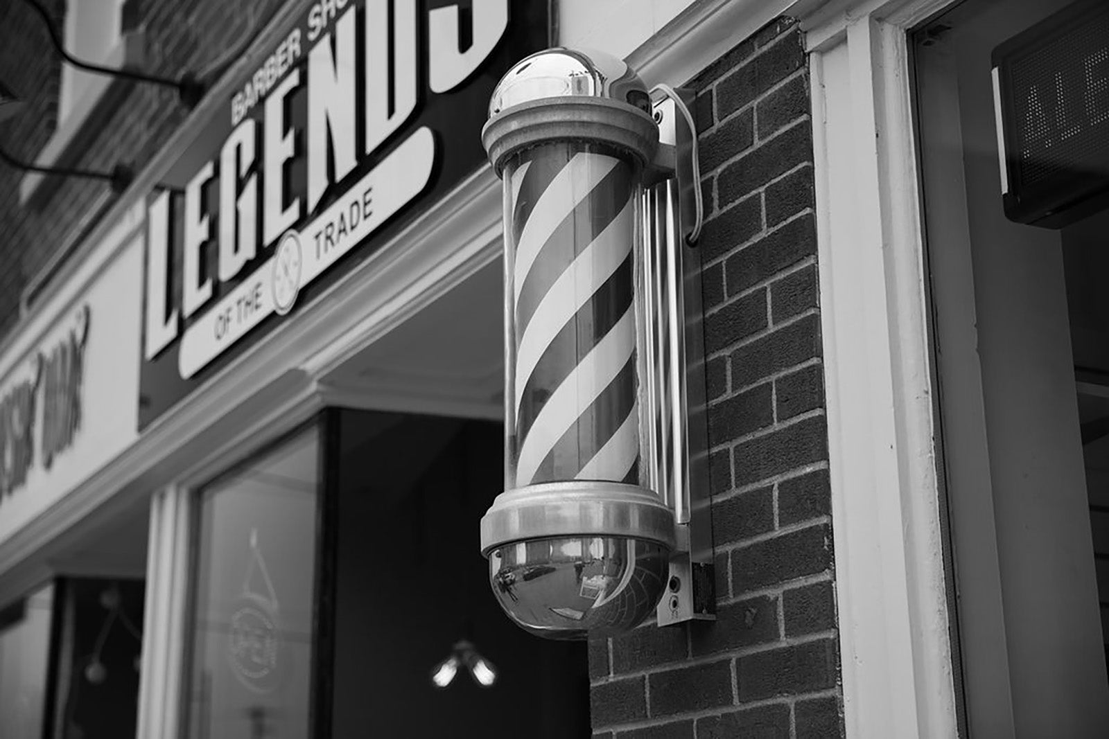 Cityscape “Barber Shop” by Ottawa – offset print on paper.