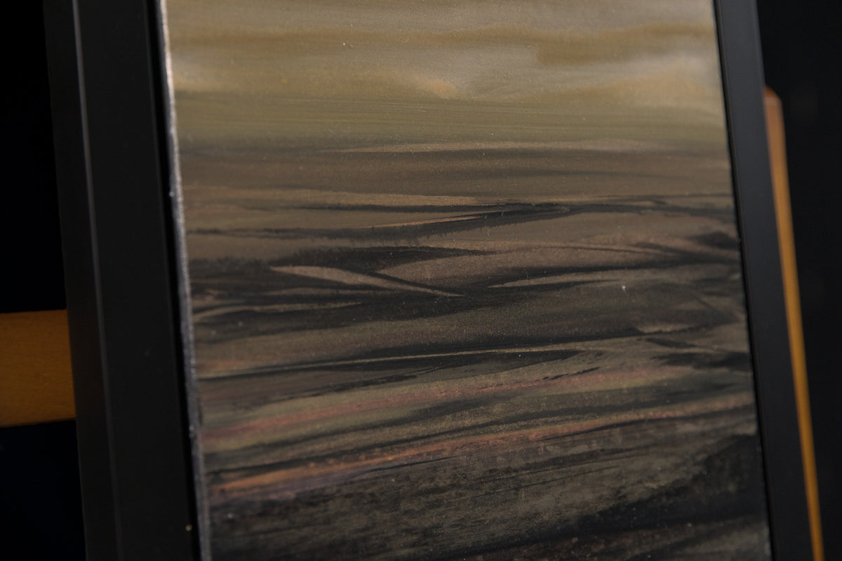 Ken Vincent, "Abstract Landscape 7," detail view, acrylic on panel